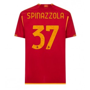 AS Roma Leonardo Spinazzola #37 Domaci Dres 2023-24 Kratak Rukavima